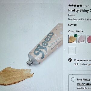 New! Neen Pretty Shiny Cream Highlighter Metta for Face Eyes Lips